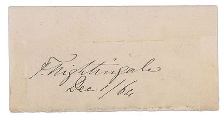 Lot #139 Florence Nightingale Signature - Image 1