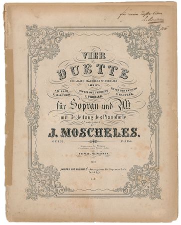 Lot #775 Ignaz Moscheles - Image 1