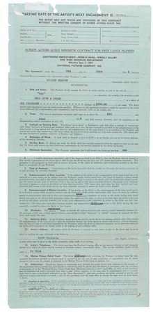 Lot #930 Buster Keaton Signed Document - Image 2