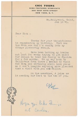 Lot #622 Chic Young - Image 1