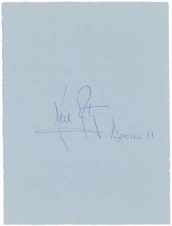 Lot #477 Neil Armstrong Signature - Image 1