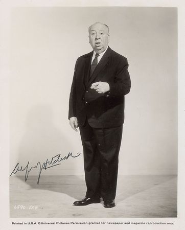 Lot #885 Alfred Hitchcock Signed Photograph - Image 1