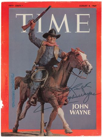 Lot #956 John Wayne Magazine Cover - Image 1