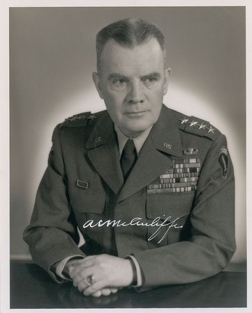 Lot #381 Anthony McAuliffe Signed Photograph - Image 2