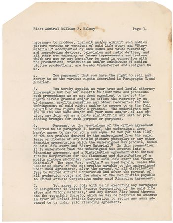 Lot #874 The Gallant Hours Signed Document - Image 3