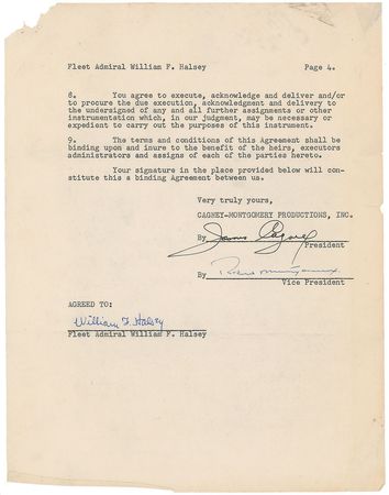 Lot #874 The Gallant Hours Signed Document - Image 4