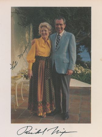 Lot #102 Richard and Pat Nixon Signed Photograph - Image 1