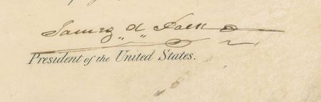 Lot #14 James K. Polk: Honoring distinguished service ?in the Battle of Churubusco? - Image 2