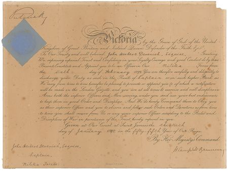 Lot #341 Queen Victoria Signed Document - Image 1