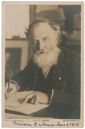 Lot #255 William T. Stead Signed Photograph - Image 2