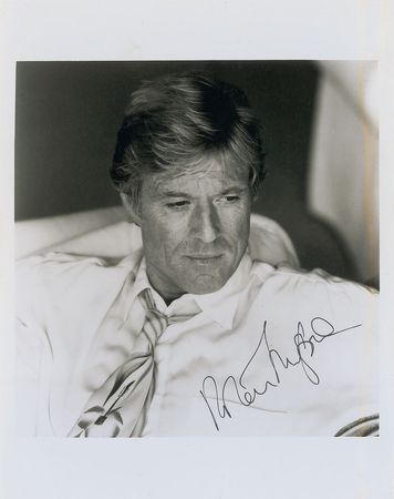 Lot #945 Robert Redford Signed Photograph - Image 1
