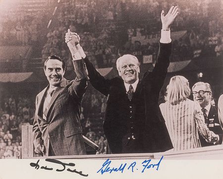 Lot #108 Gerald Ford and Bob Dole - Image 1