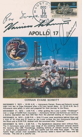 Lot #491 Apollo 17 Philatelic Souvenir - Image 1