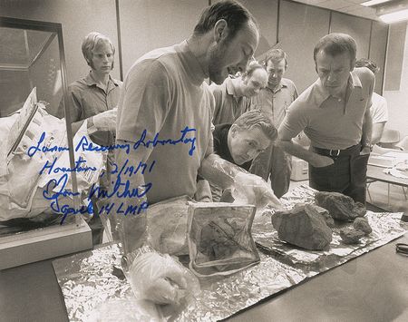 Lot #516 Edgar Mitchell Signed Photographs - Image 1