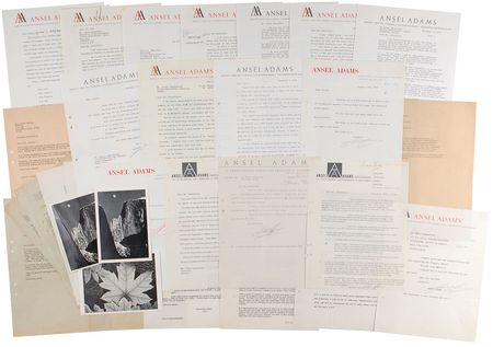 Lot #540 Ansel Adams: Forty letters exchanged between Ansel Adams and Hasselblad??The Superwide Hasselblad is indeed a masterpiece!? - Image 1