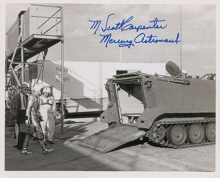 Lot #503 Scott Carpenter Signed Photograph - Image 1
