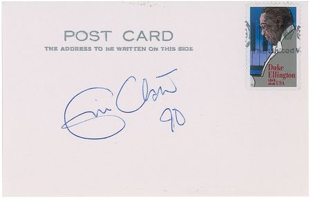 Lot #829 Eric Clapton Signature - Image 1