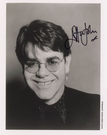 Lot #836 Elton John Signed Photograph - Image 2