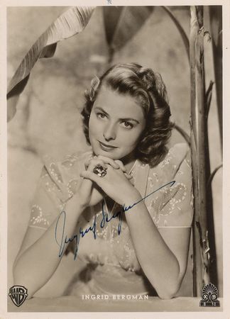 Lot #860 Ingrid Bergman Signed Photograph - Image 2