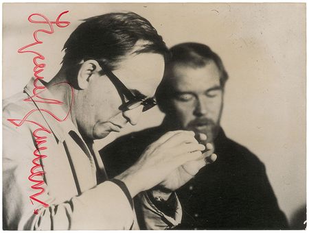 Lot #859 Ingmar Bergman Signed Photograph - Image 1
