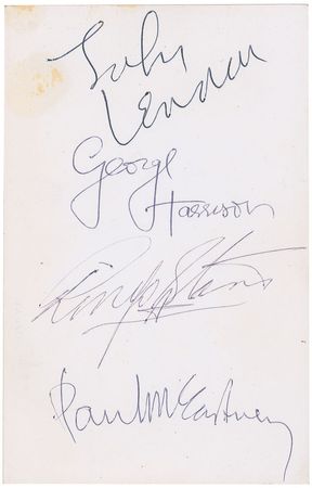Lot #792 Beatles: Wonderful fully signed 1963 Star Pics uninscribed photo - Image 1