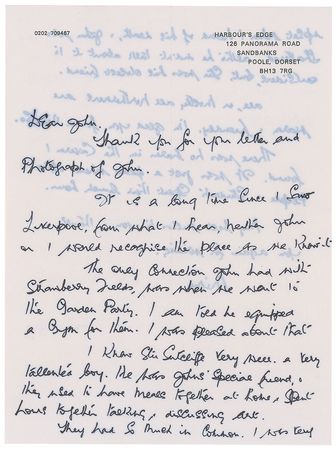 Lot #819 Beatles: Mimi Smith Handwritten Letter Signed - Image 1