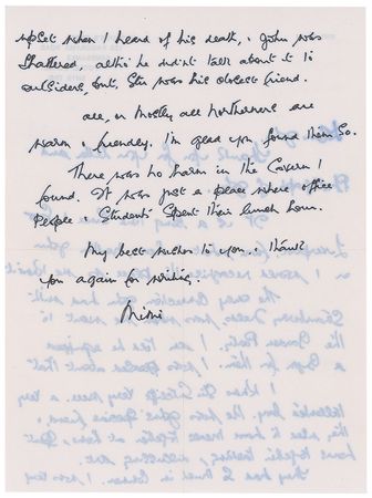 Lot #819 Beatles: Mimi Smith Handwritten Letter Signed - Image 2