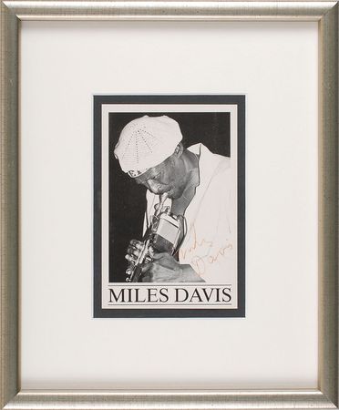 Lot #831 Miles Davis Signed Photograph - Image 2