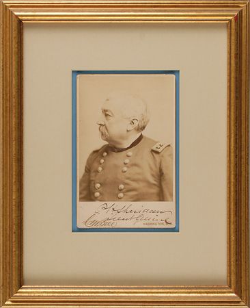 Lot #391 Philip H. Sheridan Signed Photograph - Image 1