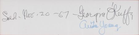 Lot #559 Georgia O?Keeffe Signed Photograph - Image 2