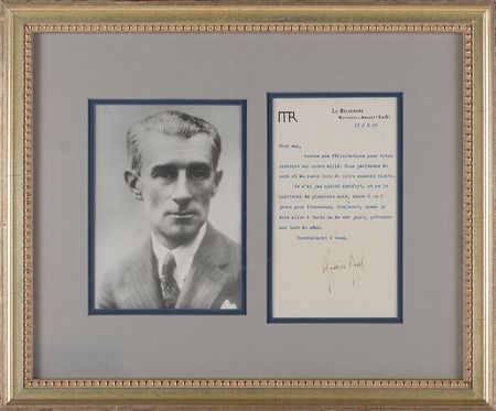 Lot #739 Maurice Ravel Typed Letter Signed - Image 1