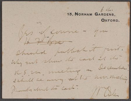 Lot #186 William Osler Handwritten Letter Signed - Image 1