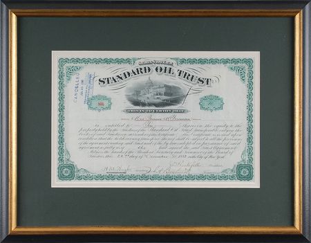 Lot #156 John D. Rockefeller: Early stock in the nation’s first monopoly—Standard Oil - Image 1