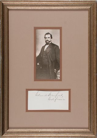 Lot #348 Leland Stanford Signature - Image 1