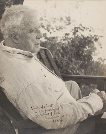 Lot #690 Robert Frost Signed Photograph - Image 2