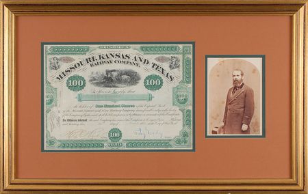 Lot #293 Jay Gould Signed Document - Image 1