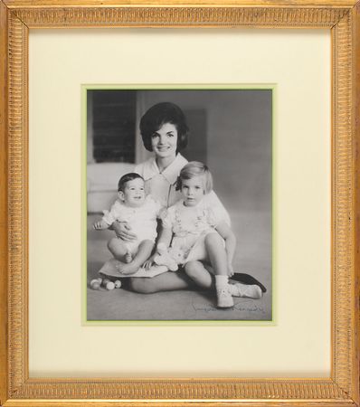 Lot #64 Jacqueline Kennedy Signed Photograph - Image 1