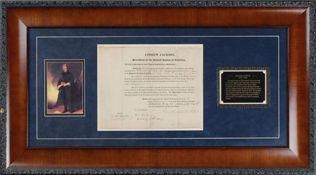 Lot #7 Andrew Jackson: Uncommon Jackson naval