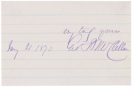 Lot #434 George B. McClellan Signature - Image 1