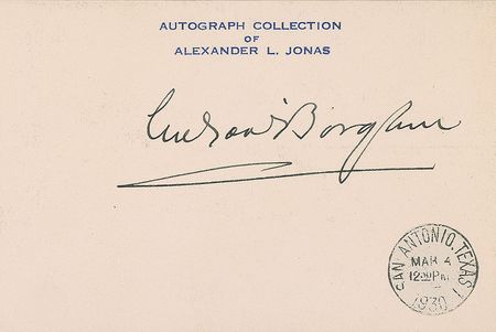 Lot #582 Gutzon Borglum Signature - Image 1