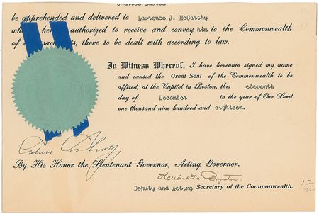 Lot #83 Calvin Coolidge - Image 1