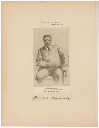 Lot #77 Theodore Roosevelt Signature - Image 1