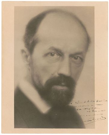 Lot #742 Albert Roussel Signed Photograph - Image 1