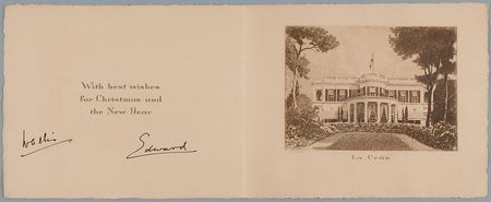 Lot #283 Duke and Duchess of Windsor Christmas Card - Image 2
