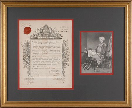 Lot #377 Marquis de Lafayette Signed Document - Image 1