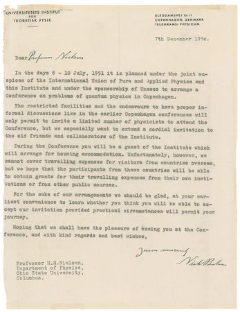 Lot #162 Niels Bohr: Bohr’s invitation to a “Conference on problems of quantum physics in Copenhagen” - Image 2