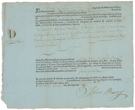 Lot #365 John Barry Signed Document - Image 1