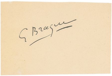 Lot #583 Georges Braque Signature - Image 1