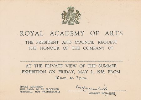 Lot #212 Winston Churchill Invitation - Image 2