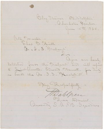Lot #415 John A. Dahlgren Signed Letter - Image 2